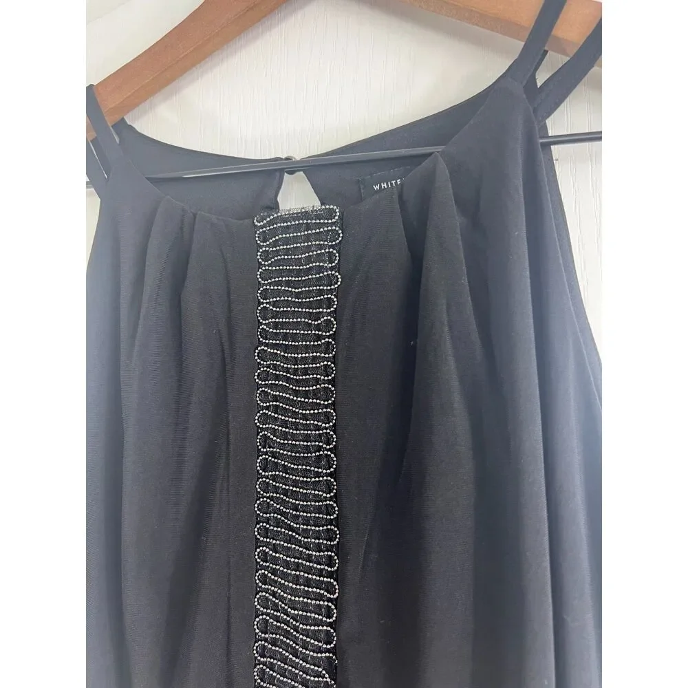 White House Black Market Ball Chain Mesh Date Top Sleeveless Women's S - NWT - Picture 2 of 12